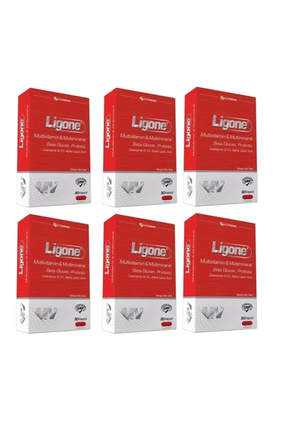 Ligone Beta-Glucan Probiotic Multivitamin 30 Tablet 6 Adet ürün görseli 1