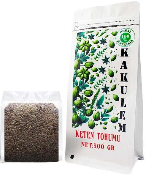 KAKULEM SERTİFİKALI Temiz Katkısız Keten Tohumu 500 GR ürün görseli 1
