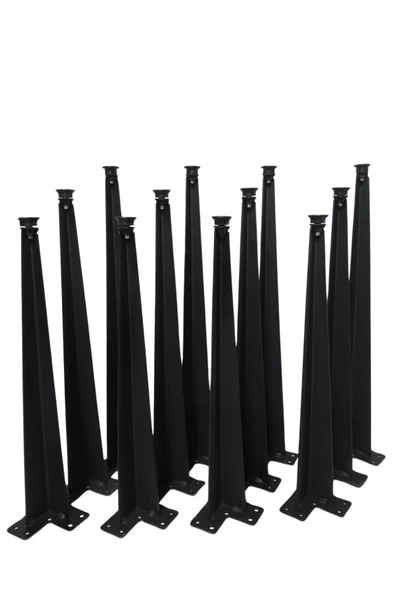 12'Lİ DEKORATİF METAL FİRKETE ZİGON SEHPA AYAĞI(4 ADET 42CM/4 ADET 46CM/4 ADET 50CM ürün görseli 1