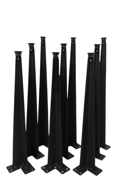 9'LU DEKORATİF METAL/DEMİR FİRKETE ZİGON SEHPA AYAĞI(3 ADET 42CM/3 ADET 46CM/3 ADET 50CM) ürün görseli 1