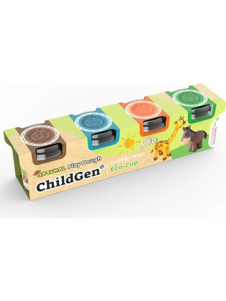 ChildGen Oyun Hamuru Ecocup - 125 gr 4'lü Set ürün görseli 1