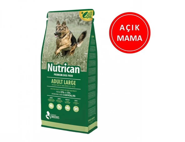 Nutrican Adult Large Tavuk Etli Büyük Irk Köpek Maması 1 Kg AÇIK ürün görseli 1