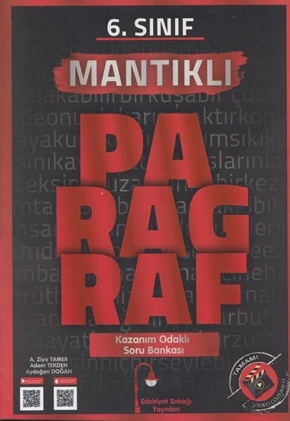 6. Sınıf Paragraf Mantıklı Soru Bankası Edebiyat Sokağı ürün görseli 1