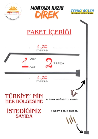 SOKAK AYDINLATMA LAMBA DİREĞİ ürün görseli 1