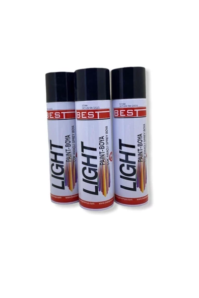 Best Akrilik Parlak Sprey Boya Siyah 3 X 250 ml ürün görseli 1