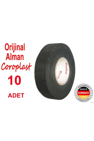 Coroplast Bez Bant Tüylü Yanmaz Kumaş Kablo Sarma Bantı 19 Mm X15m 10 Adet ürün görseli 1