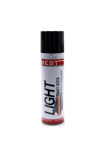 Best Ral 9005 Parlak Siyah Akrilik Takviyeli Sprey Boya 250 Ml. ürün görseli 1