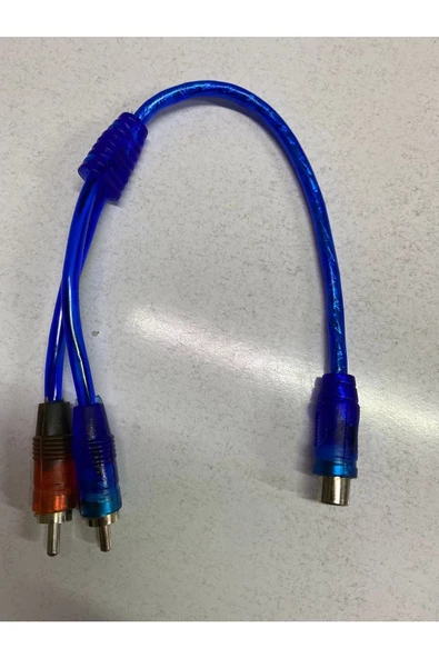 ARSVİSİON AUTO ACCESSORIES Anfi Y  Uyumlu Kablo 2 Erkek Rca To 1 Dişi Rca Lale Kablo 2 Adet ürün görseli 1