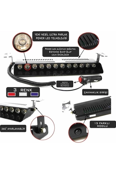 Otoaction S12 Çakar Led - Resim 4