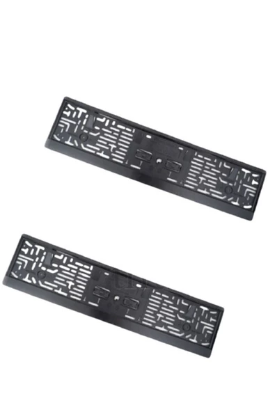 otodemir Plaka Tüv Ince Parlak Siyah Plakalık Araba Plaka Çerçevesi 2 Adet Siyah Pianoblack Bekaks ürün görseli 1