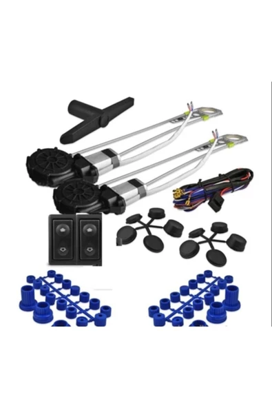 ARSVİSİON AUTO ACCESSORIES Otomatik Cam Kaldırma Seti Kiti Motoru Komple ürün görseli 1