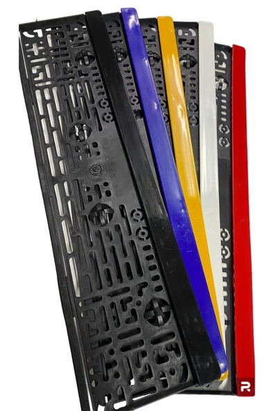 ARSVİSİON AUTO ACCESSORIES RENKLİ PLAKA ALTI PLASTİK ÇITALI GEÇME KIRMIZI 2 ADET Uyumlu ürün görseli 1