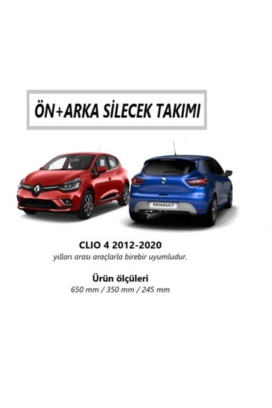 Rbw Renault Clio 4 Ön+arka Muz Silecek Takımı (2012-2019) ürün görseli 1