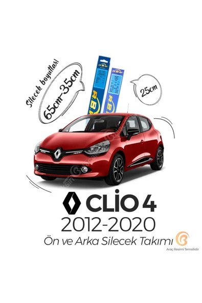 Rbw Renault Clio 4 Ön Ve Arka Silecek Seti (2012-2020) ürün görseli 1