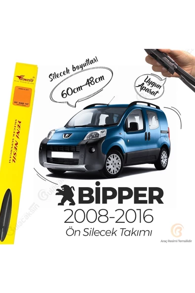 Inwells Peugeot Bipper Uyumlu Muz Silecek Takımı (2008-2017) ürün görseli 1