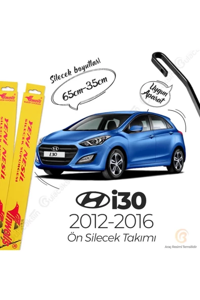 Inwells Hyundai I30 2012 - 2016 Ön Muz Silecek Takımı ürün görseli 1