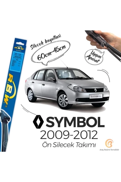 Rbw Renault Symbol Muz Silecek Takımı (2009-2012) ürün görseli 1