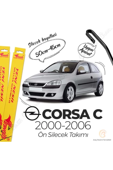 Inwells Opel Corsa C Muz Silecek Takımı (2000-2006) ürün görseli 1