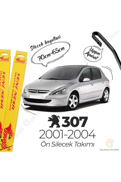 Inwells Peugeot 307 Muz Silecek Takımı (2001-2004) ürün görseli 1