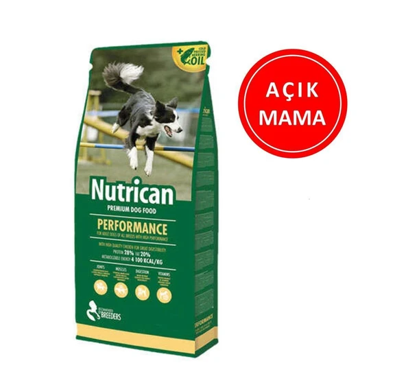Nutrican Performance Tavuk Etli Aktif Köpek Maması 1 Kg AÇIK ürün görseli 1
