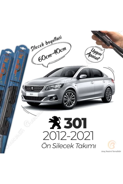 Rbw Peugeot 301 Ön Silecek Takımı (2012-2021) Hibrit ürün görseli 1