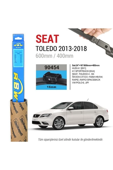 Rbw Seat Toledo Muz Silecek Takımı (2013-2018) ürün görseli 1