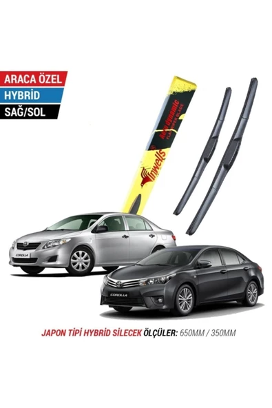 Inwells Toyota Corolla Silecek Takımı (2007-2018) Inwells Hybrid ürün görseli 1