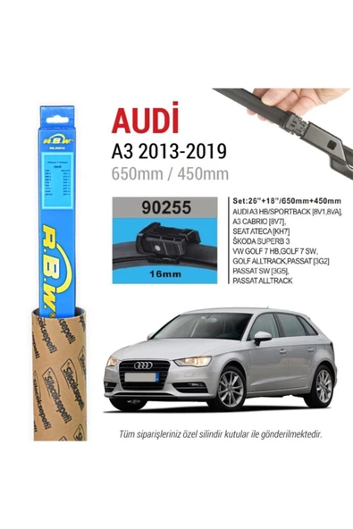 Rbw Audi A3 Muz Silecek Takımı (2013-2021) ürün görseli 1