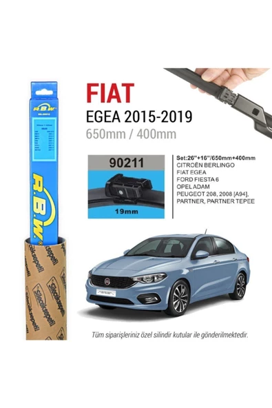 Rbw Fiat Egea Muz Silecek Takımı (2015-2020) ürün görseli 1