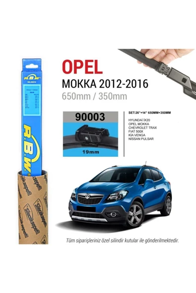 Rbw Opel Mokka Muz Silecek Takımı (2012-2016) ürün görseli 1
