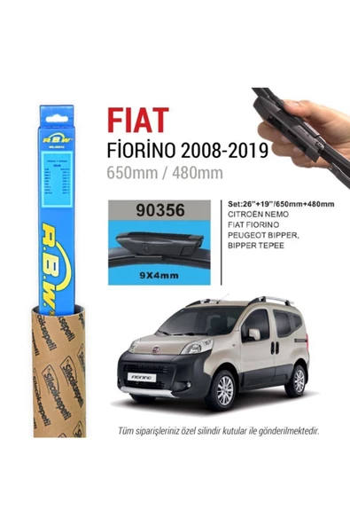 Rbw Fiat Fiorino Muz Silecek Takımı (2008-2020) ürün görseli 1