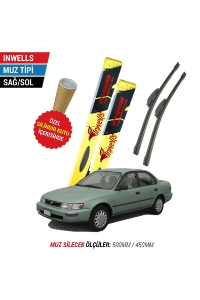Inwells Toyota Corolla Inwells Muz Silecek Takımı (1992-2001) ürün görseli 1