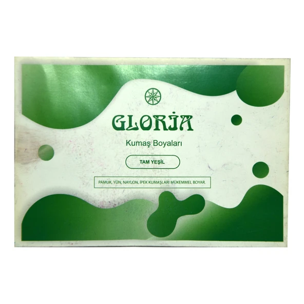 Gloria Kumaş Boyası Yeşil 10 Gr Pkt ürün görseli 1