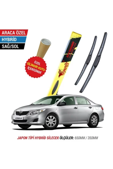 Inwells Toyota Corolla Silecek Takımı (2007-2012) Inwells Hybrid ürün görseli 1