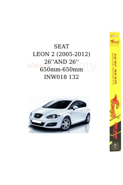 Inwells Seat Leon 2(2005-2012) Oto Takım Silecek 650mm-650mm ürün görseli 1