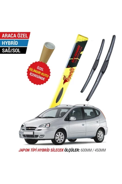 Inwells Chevrolet Rezzo Inwells Hybrid Silecek Takımı (2005-2009) ürün görseli 1