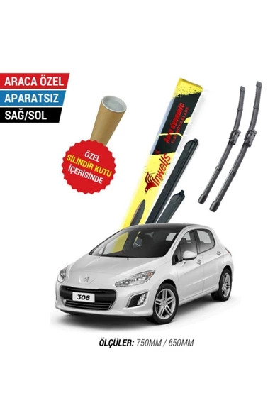 Inwells Peugeot 308 Inwells Muz Silecek Takımı (2008-2013) ürün görseli 1