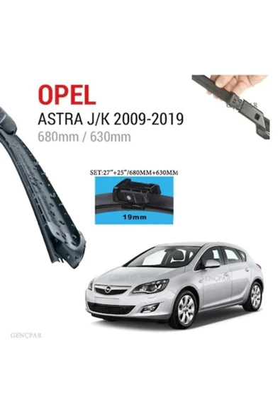ARSVİSİON Opel Astra J / K Ön Muz Silecek Takımı 2009-2019 Takım ürün görseli 1