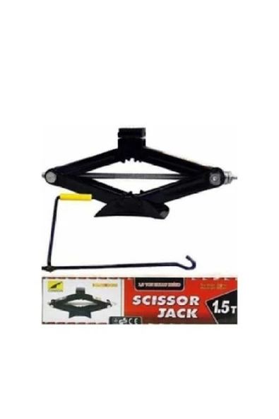 ARSVİSİON AUTO ACCESSORIES 0,5 - 2 kg Araba Kaldırma Kriko 1,5 Ton Makas Tip Kollu Kriko Paket Taşıma Arabaları 2 Yıl ürün görseli 1
