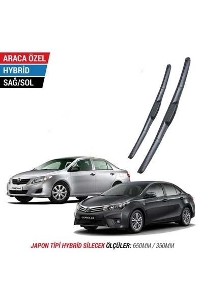 ARSVİSİON AUTO ACCESSORIES Toyota Corolla Silecek Takımı (2007-2020) ürün görseli 1