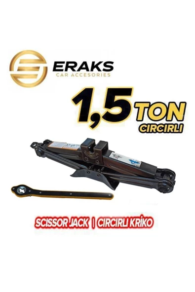 EROĞLU Scissor Jack Cırcırlı Kriko 1,5 Ton Dayanıklı Yeni Üretim Güçlü ! ürün görseli 1