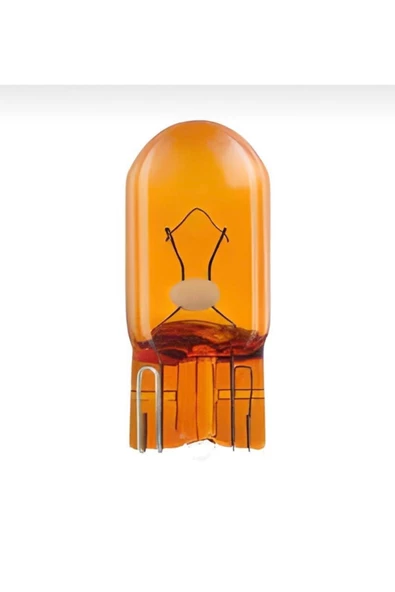 Osram 12v 5w Dipsiz T10 Turuncu Park Ampulü (2 Adet) ürün görseli 1