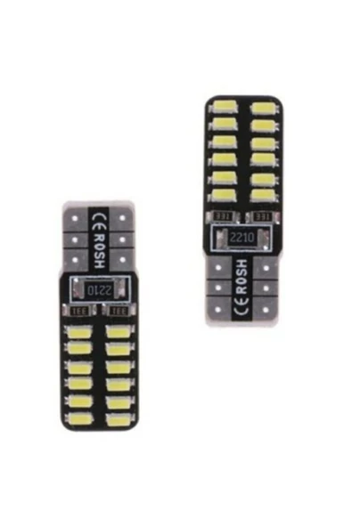 Forza T10 Dipsiz W5w 24 Led Beyaz Park Ampulü 2adet Güçlü Işık ürün görseli 1