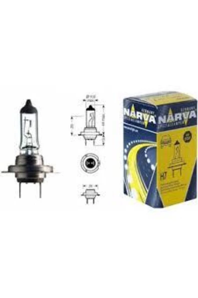 Narva H7 Ampul 55w 12v 48328 2 Adet - Resim 2
