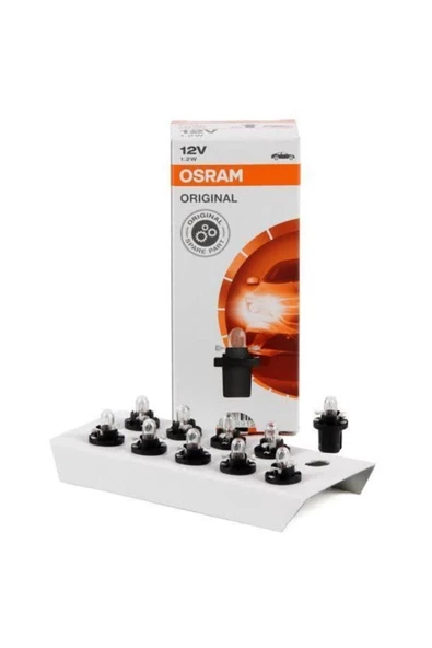 Osram 2721mf Siyah Soketli Mini Dipsiz Gösterge Ampul 12v 1.2w 10 Adet ürün görseli 1