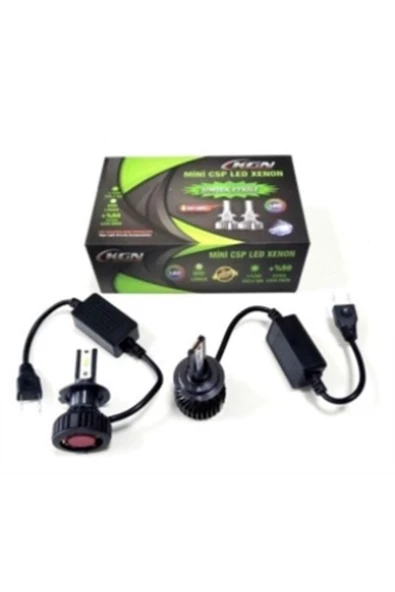 Kgn 12v H7 Csp Led Xenon Far Ampul Seti 6500k 8600 Lümen Canbus ürün görseli 1