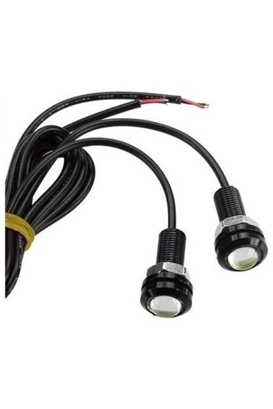 ARSVİSİON AUTO ACCESSORIES Ayna Altı Beyaz Led Kartal Gözü Civatalı Pra ürün görseli 1