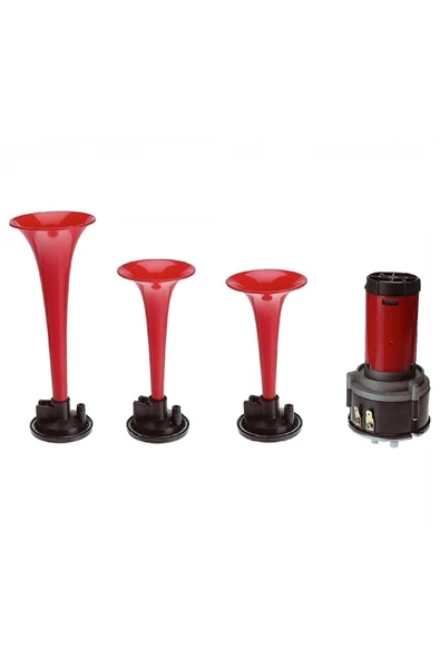 Carub 12v Havalı Korna 3 Lü Motorlu Br2751514 ürün görseli 1