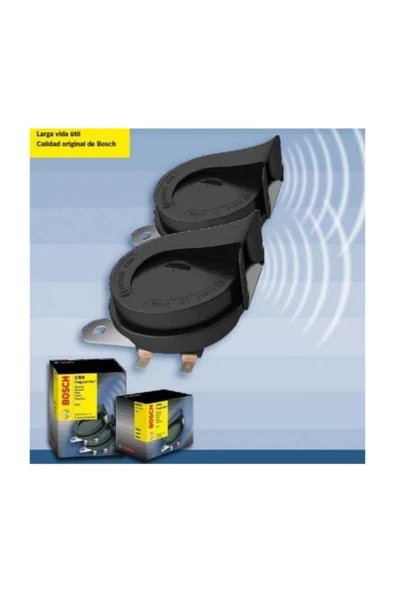 Bosch CR8 Dadat Salyangoz Korna 410/510 Hz Takım 12V ürün görseli 1