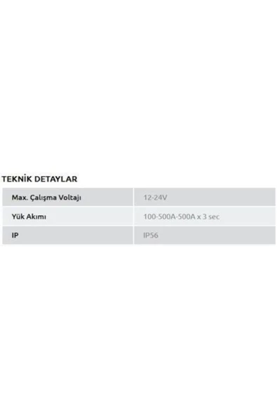 Aksa Mini Devre Kesici Akü Şalter (100-500a) - Resim 4